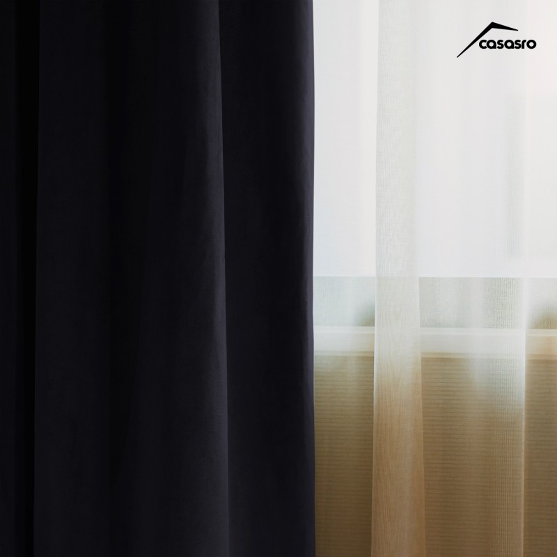 Set of 2 curtains, 140x245cm, Lux Velvet 335gr/sqm, Anthracite Set of 2 curtains, 140x245cm, Lux Velvet 335gr/sqm, Anthracite