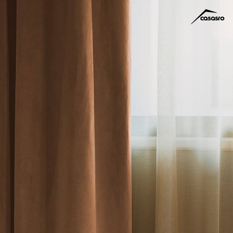 Set of 2 curtains, 140x245cm, Lux Velvet 335gr/sqm, Gold Set of 2 curtains, 140x245cm, Lux Velvet 335gr/sqm, Gold