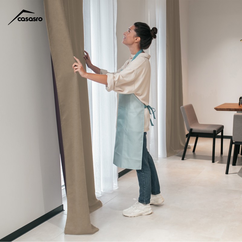 Set of 2 curtains, 140x245cm, Lux Velvet 335gr/sqm, Beige Set of 2 curtains, 140x245cm, Lux Velvet 335gr/sqm, Beige