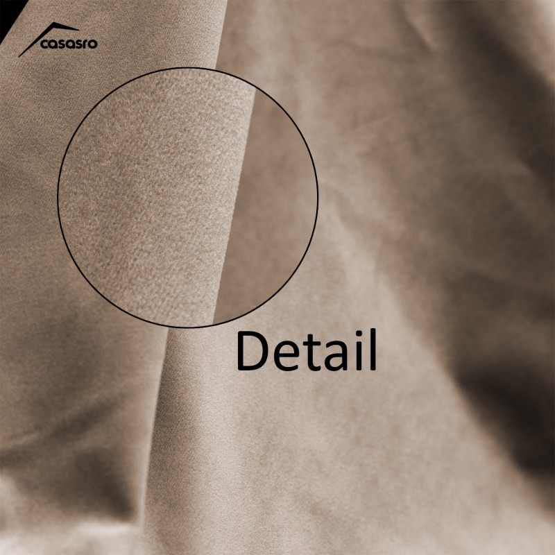 Set of 2 curtains, 140x245cm, Lux Velvet 335gr/sqm, Beige Set of 2 curtains, 140x245cm, Lux Velvet 335gr/sqm, Beige