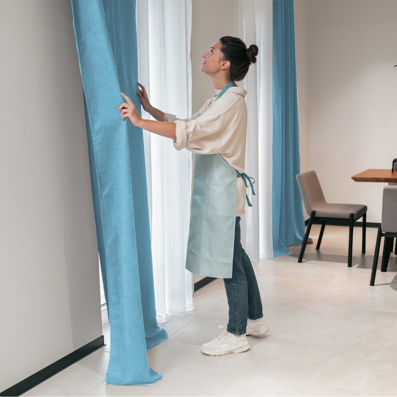 Set of 2 curtains, 140x245cm, Lux Velvet 335gr/sqm, Light Turquoise Set of 2 curtains, 140x245cm, Lux Velvet 335gr/sqm, Light Turquoise