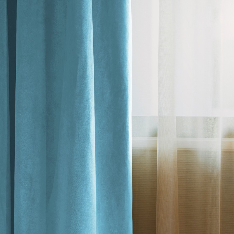 Set of 2 curtains, 140x245cm, Lux Velvet 335gr/sqm, Light Turquoise Set of 2 curtains, 140x245cm, Lux Velvet 335gr/sqm, Light Turquoise