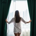 Set of 2 curtains, 140x245cm, Lux Velvet 335gr/sqm, Green Set of 2 curtains, 140x245cm, Lux Velvet 335gr/sqm, Green