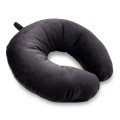 Travel pillow, Velvet, Anthracite, 33x33cm Travel pillow, Velvet, Anthracite, 33x33cm