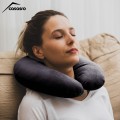 Travel pillow, Velvet, Anthracite, 33x33cm Travel pillow, Velvet, Anthracite, 33x33cm