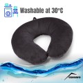 Travel pillow, Velvet, Anthracite, 33x33cm Travel pillow, Velvet, Anthracite, 33x33cm
