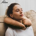 Travel pillow, Velvet, Gold, 33x33cm Travel pillow, Velvet, Gold, 33x33cm