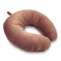 Travel pillow, Velvet, Cappuccino, 33x33cm Travel pillow, Velvet, Cappuccino, 33x33cm