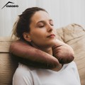 Travel pillow, Velvet, Cappuccino, 33x33cm Travel pillow, Velvet, Cappuccino, 33x33cm