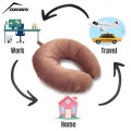 Travel pillow, Velvet, Cappuccino, 33x33cm Travel pillow, Velvet, Cappuccino, 33x33cm