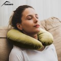 Travel pillow, Velvet, Yellow, 33x33cm Travel pillow, Velvet, Yellow, 33x33cm