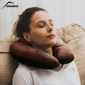 Travel pillow, Velvet, Brown, 33x33cm Travel pillow, Velvet, Brown, 33x33cm