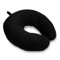 Travel pillow, Velvet, Black, 33x33cm Travel pillow, Velvet, Black, 33x33cm