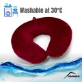 Travel pillow, Velvet, Burgundy, 33x33cm Travel pillow, Velvet, Burgundy, 33x33cm
