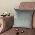 Decorative Pillow, Lux Velvet, Gray, 45x45 cm