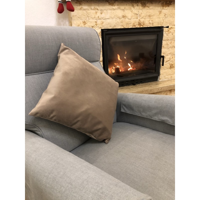 Decorative Pillow, Lux Velvet, Cappuccino, 45x45 cm