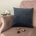 Decorative Pillow, Lux Velvet, Anthracite, 45x45 cm