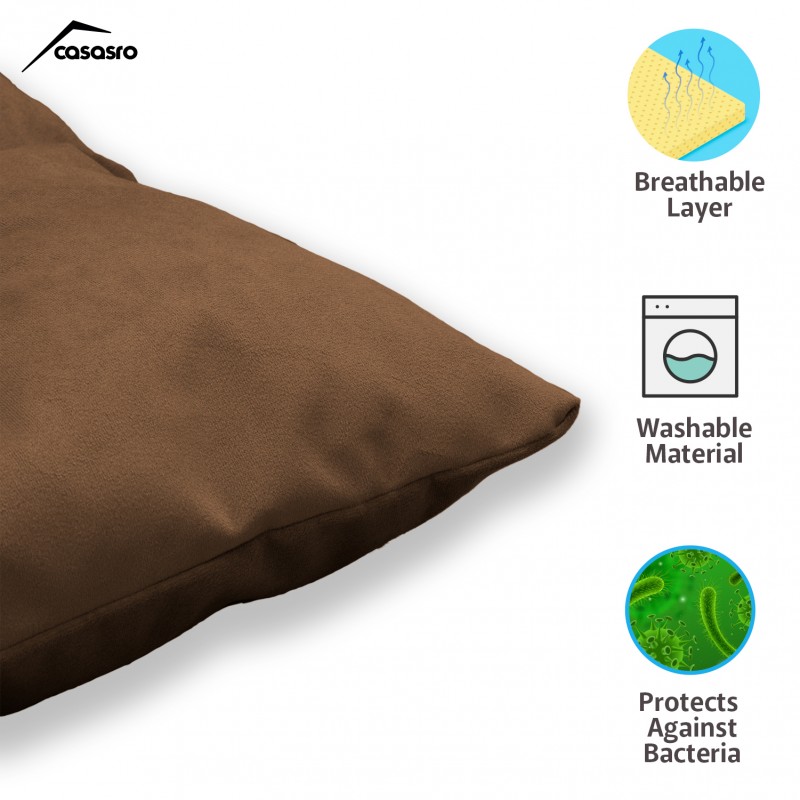 Pet Pillow, Velvet, Rectangle, Gold, 65x50x15cm Pet Pillow, Velvet, Rectangle, Gold, 65x50x15cm