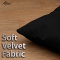 Pet Pillow, Velvet, Rectangle, Black, 65x50x15cm Pet Pillow, Velvet, Rectangle, Black, 65x50x15cm