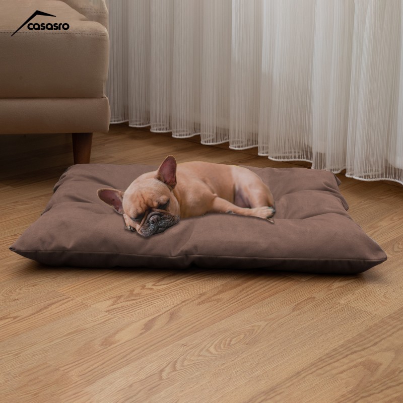 Pet Pillow, Velvet, Rectangle, Cappuccino, 65x50x15cm Pet Pillow, Velvet, Rectangle, Cappuccino, 65x50x15cm