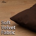 Pet Pillow, Velvet, Rectangle, Brown, 65x50x15cm Pet Pillow, Velvet, Rectangle, Brown, 65x50x15cm