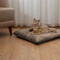 Pet Pillow, Velvet, Rectangle, Beige, 65x50x15cm Pet Pillow, Velvet, Rectangle, Beige, 65x50x15cm