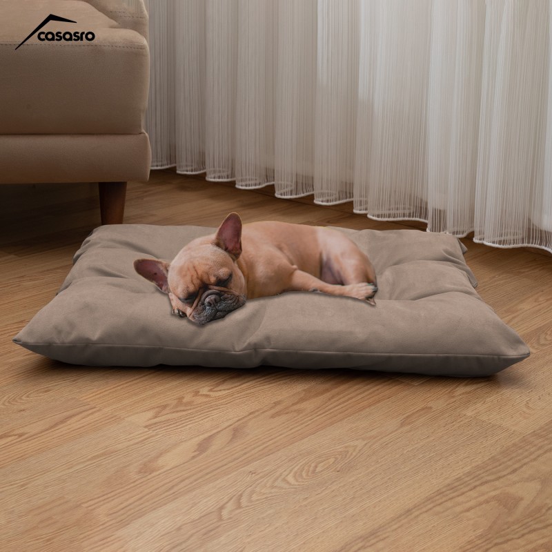 Pet Pillow, Velvet, Rectangle, Beige, 65x50x15cm Pet Pillow, Velvet, Rectangle, Beige, 65x50x15cm
