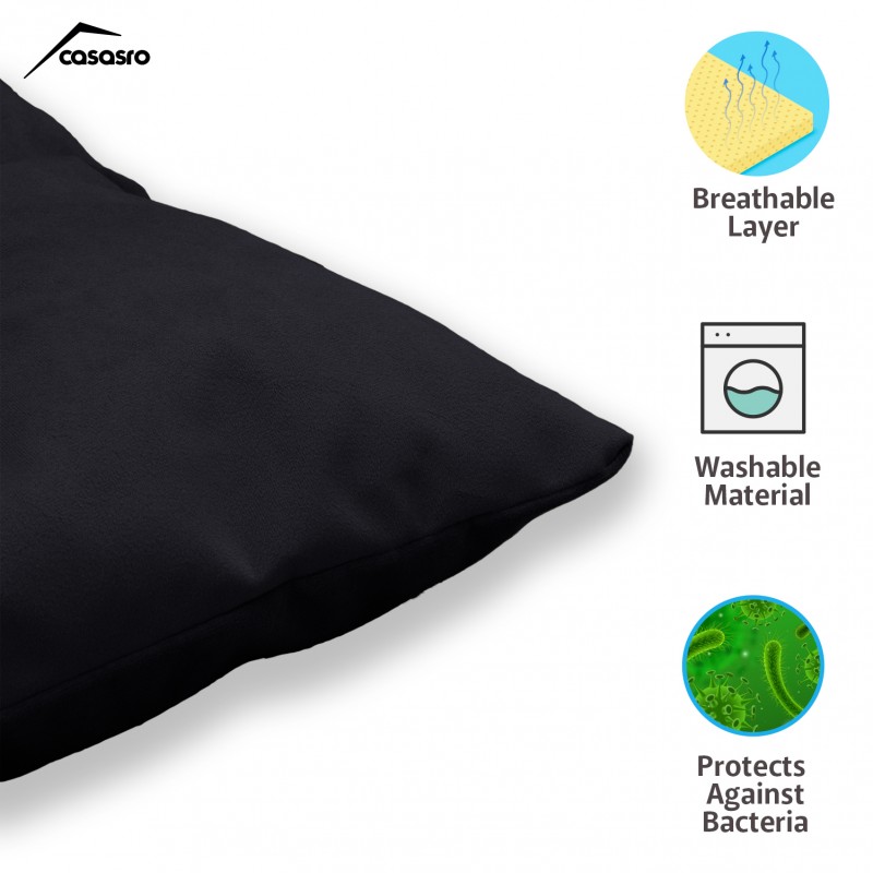 Pet Pillow, Velvet, Rectangle, Anthracite, 65x50x15cm Pet Pillow, Velvet, Rectangle, Anthracite, 65x50x15cm