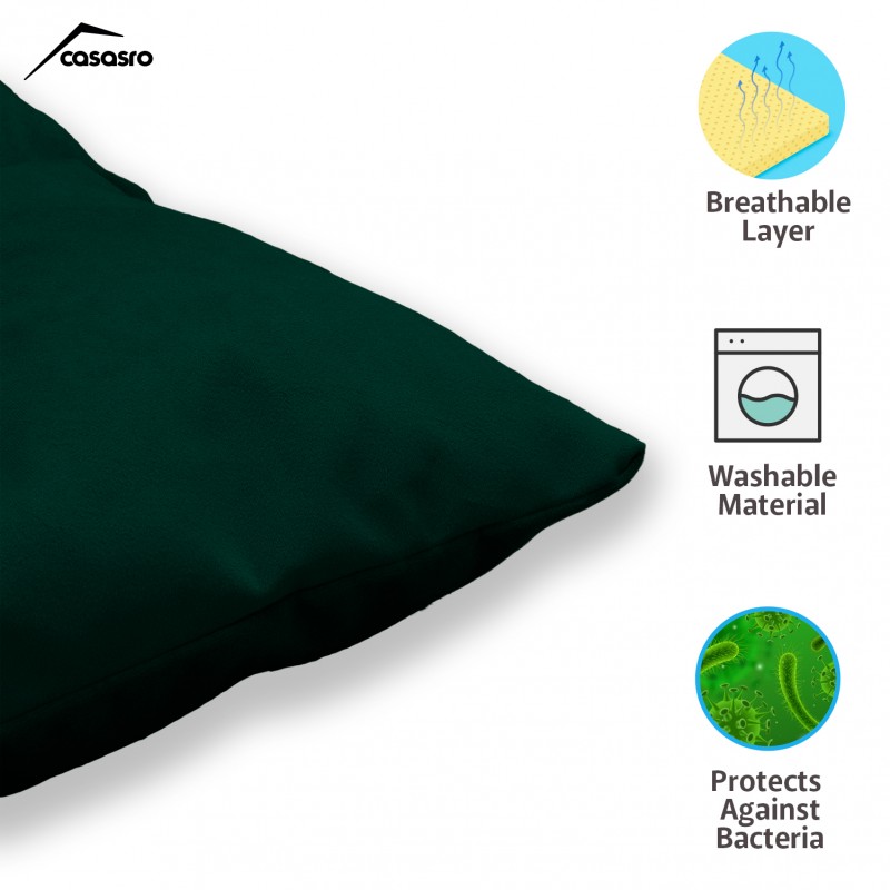 Pet Pillow, Velvet, Rectangle, Green, 65x50x15cm Pet Pillow, Velvet, Rectangle, Green, 65x50x15cm