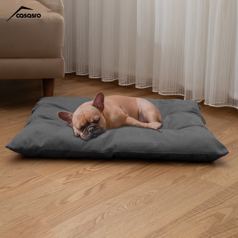 Pet Pillow, Velvet, Rectangle, Gray, 65x50x15cm Pet Pillow, Velvet, Rectangle, Gray, 65x50x15cm