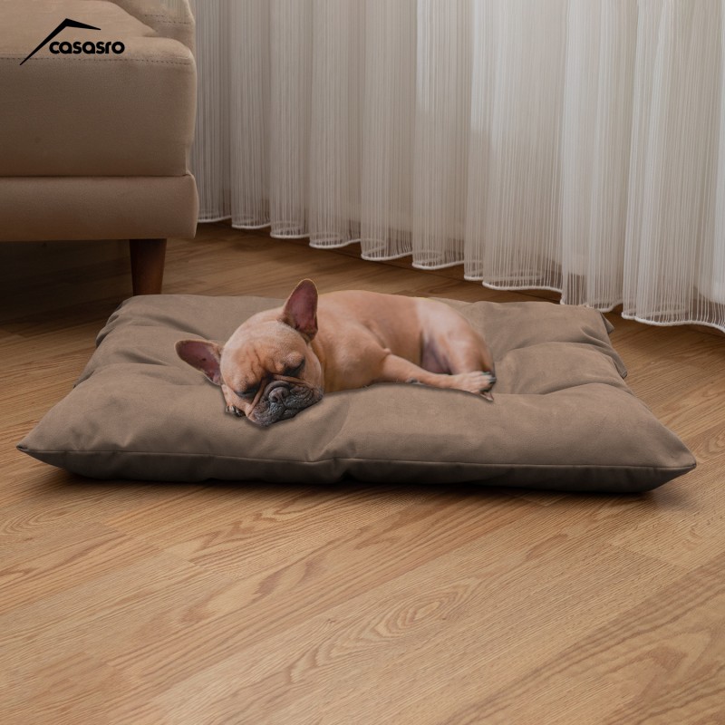 Pet Pillow, Velvet, Rectangle, Cream, 65x50x15cm Pet Pillow, Velvet, Rectangle, Cream, 65x50x15cm