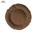 Pat pentru animale din catifea Lux, Rotunda, Auriu, 65cm