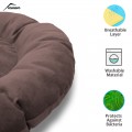Pet Pillow, Velvet, Round, Cappuccino, 65cm