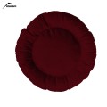 Pat pentru animale din catifea Lux, Rotunda, Visiniu, 65cm
