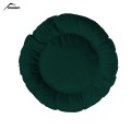 Pet Pillow, Velvet, Round, Green, 65cm