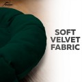 Pet Pillow, Velvet, Round, Green, 65cm