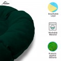 Pet Pillow, Velvet, Round, Green, 65cm