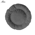 Pet Pillow, Velvet, Round, Gray, 65cm