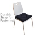 Set of 2 Seat Cushions, Anthracite, 40x40cm, Luxury Velvet Set of 2 Seat Cushions, Anthracite, 40x40cm, Luxury Velvet