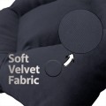 Seat Cushion, Lux Velvet, Anthracite, 40x40 cm Seat Cushion, Lux Velvet, Anthracite, 40x40 cm