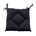 Seat Cushion, Lux Velvet, Anthracite, 40x40 cm Seat Cushion, Lux Velvet, Anthracite, 40x40 cm