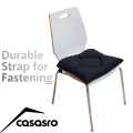 Seat Cushion, Lux Velvet, Anthracite, 40x40 cm Seat Cushion, Lux Velvet, Anthracite, 40x40 cm