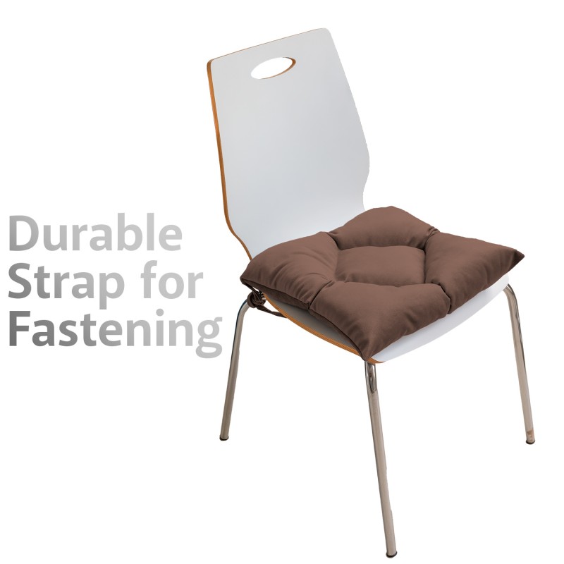 Seat Cushion, Lux Velvet, Cappuccino, 40x40 cm Seat Cushion, Lux Velvet, Cappuccino, 40x40 cm