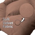 Seat Cushion, Lux Velvet, Cappuccino, 40x40 cm Seat Cushion, Lux Velvet, Cappuccino, 40x40 cm