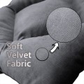 Seat Cushion, Lux Velvet, Gray, 40x40 cm Seat Cushion, Lux Velvet, Gray, 40x40 cm