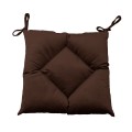 Seat Cushion, Lux Velvet, Brown, 40x40 cm Seat Cushion, Lux Velvet, Brown, 40x40 cm