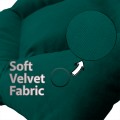 Seat Cushion, Lux Velvet, Green, 40x40 cm Seat Cushion, Lux Velvet, Green, 40x40 cm