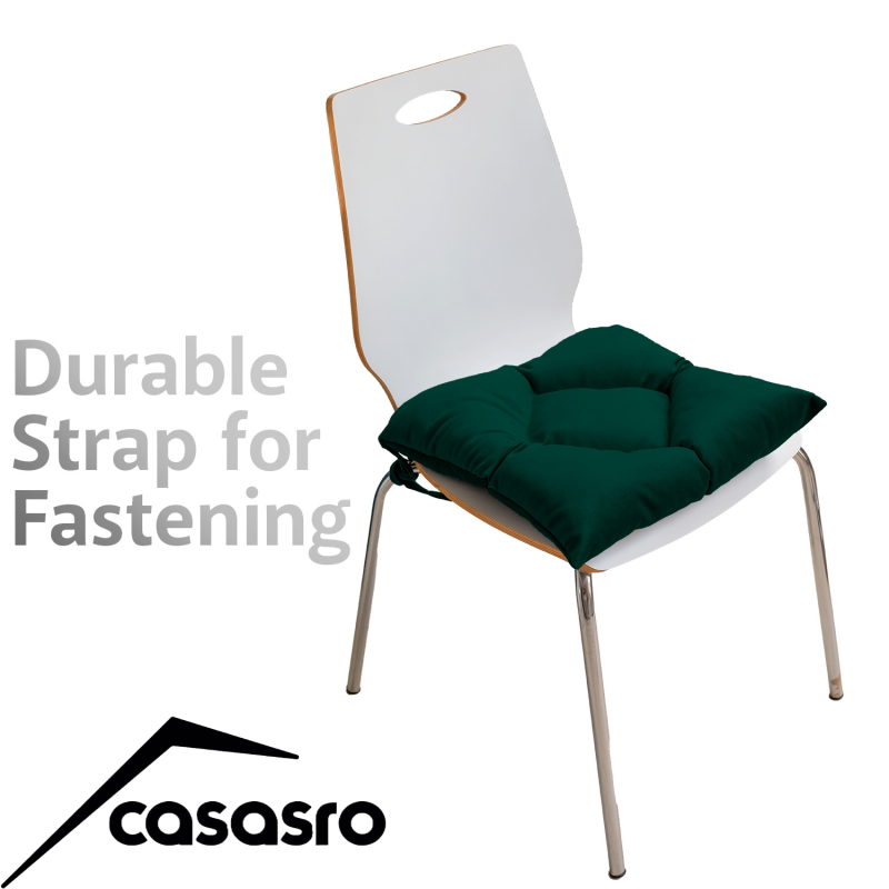 Seat Cushion, Lux Velvet, Green, 40x40 cm Seat Cushion, Lux Velvet, Green, 40x40 cm