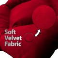 Seat Cushion, Lux Velvet, Burgundy, 40x40 cm Seat Cushion, Lux Velvet, Burgundy, 40x40 cm