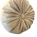 Decorative pillow, Round, Lux Velvet, Beige, 38cm Decorative pillow, Round, Lux Velvet, Beige, 38cm